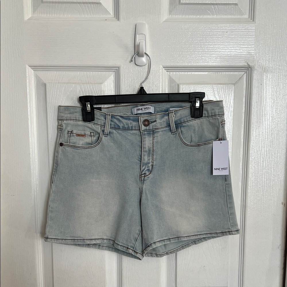 Nine West Faded Blue Jean Shorts